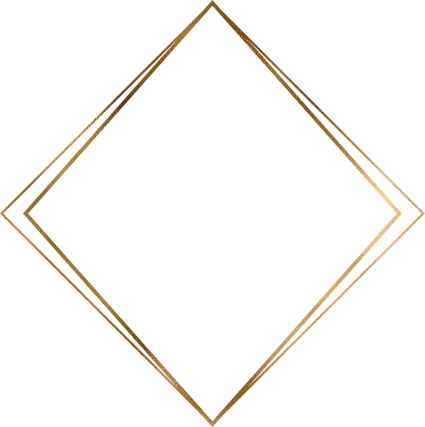 Gold Geometric Frame