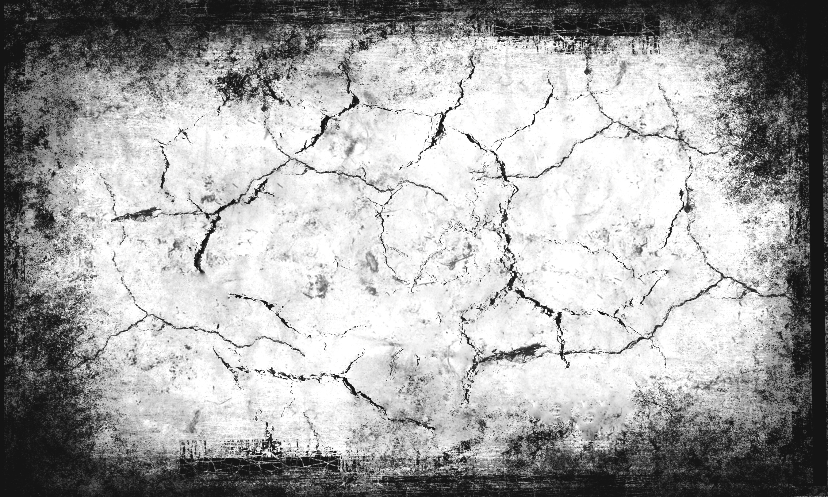 Grunge Background - Black and White
